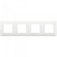 Vimar Накладка для 8 модулей (2+2+2+2) расстояние между центрами 71мм рефлекс снежная, 14669.41 Vimar Накладка для 8 модулей (2+2+2+2) расстояние между центрами 71мм рефлекс снежная, 14669.41