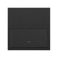 Simon 10020101-238 Кит 1 пост, фронт. 1 рамка «минимум» + 1 клавиша выключателя цвета черный матовый S100