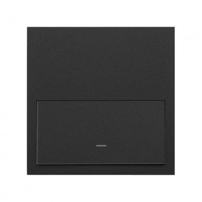 Simon 10020101-238 Кит 1 пост, фронт. 1 рамка «минимум» + 1 клавиша выключателя цвета черный матовый S100