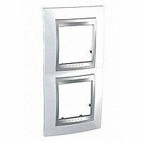 MGU66.004V.092 - UNICA TOP РАМКА 2-постовая, вертикальная, АЛЮМИНИЙ/НОРДИК