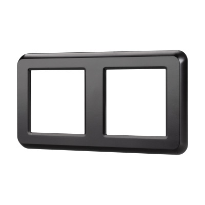 043778 - Рамка пластиковая FRM-VERSA-PL-2-BK (Arlight, -)