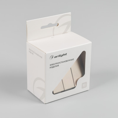 Механизм выключателя трехклавишный непроходной SWT-MK03-PL-GD-V (250V, 10A) (Arlight, -), 049899