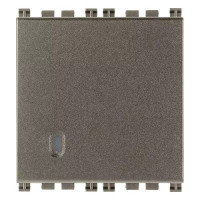 Vimar Кнопка 1P NO 10A на 2 модуля с безвинтовыми клеммами, Metal, 19008.FX.2.M Vimar Кнопка 1P NO 10A на 2 модуля с безвинтовыми клеммами, Metal, 19008.FX.2.M