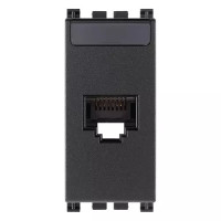 Vimar Розетка RJ45 NETSAFE CAT6A FTP, серая, 19339.16