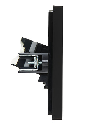 FORTE&PIANO Роз. комп. 2-ая RJ45 кат.5E FP133 чер. IEK, FP-K20-1-K02