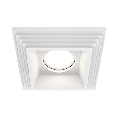 Maytoni Technical Встраиваемый светильник Gyps modern GU10 10Вт, DL005-1-01-W-1