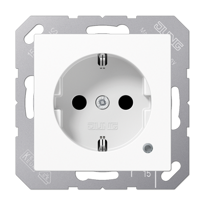 SCHUKO-розетка с индикацией, A1520BFKOWW