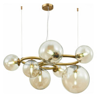 ST LUCE SL1162.303.07 Люстра подвесная ST-Luce Латунь/Коньячный E14 7*40W