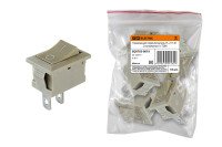 Клавишный переключатель YL-211-01 серый 2 положения 1з TDM Electric, SQ0703-0019