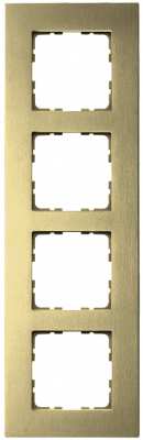 Рамка 4-постовая, алюминий Champagne Gold, G1004AG, Jasmart Electric