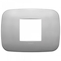 19682.30 - Vimar Накладка ROUND на 2 модуля центрально никель матовый