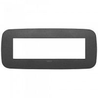 19687.21 - Vimar Накладка ROUND на 7 модулей графит матовый