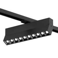 Denkirs DK6646-BK Поворотный однофазный трековый светильник EDDER со светодиодом L271mm 220V 20W 30° 4000K IP20 черный алюминий