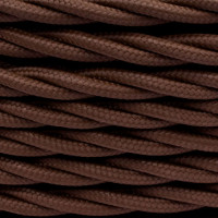 BIRONI Коричневый матовый Витой провод 2*1,5 50м, B1-424-72-50 (B1-424-72)