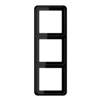 Рамка для вертикальной и горизонтальной установки, 3 поста; дюропласт; черный; CD500, CD583SW