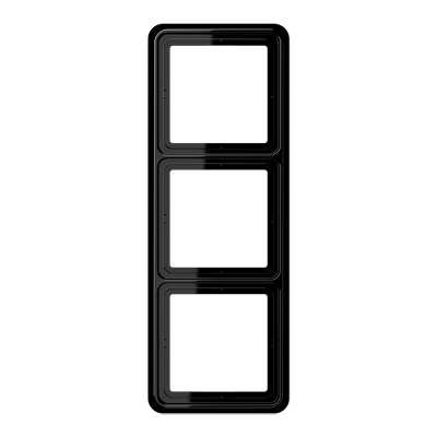 Рамка для вертикальной и горизонтальной установки, 3 поста; дюропласт; черный; CD500, CD583SW