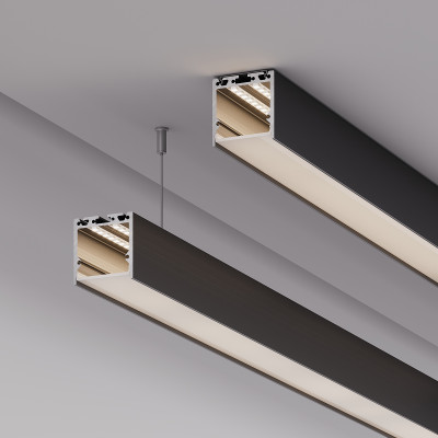 Профиль с экраном SL-LINE-3535-2500 BLACK+OPAL (Arlight, Алюминий), 027986