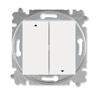 3559H-A88445 68W - Выключатель жалюзи двухклавишный ABB Levit без фиксации клавиш жемчуг / ледяной - 2CHH598845A6068