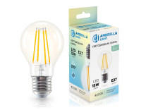 Светодиодная лампа филамент груша A60 E27 15Вт 4000K 270°, AMBRELLA LIGHT, 601514