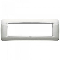 Vimar Накладка с закруглениями для 7 модулей серебряный металлик, 20687.C10