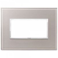 Vimar Накладка Eikon Evo на 4 модуля, серый жемчуг, 21654.73