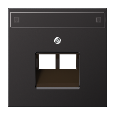 Крышка для сдвоенной телефонной и компютерной розетки , AL2969-2NAUAD