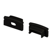 Заглушка LINE-1708 BLACK с отверстием (Arlight, Пластик), 040315