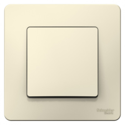 BLANCA С/У 1-клавишный ПЕРЕКЛЮЧАТЕЛЬ (cх.6), 10А, 250B, МОЛОЧНЫЙ