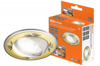 Светильник встраиваемый поворотный СВ 02-04 MR16 50Вт G5.3 перламутровое золото/хром TDM Electric, SQ0359-0011