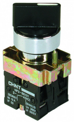 Chint Переключатель NP2-BD53, 3 положения с возвратом, 2НО IP40, 574852