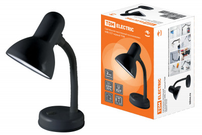 Светильник настольный на основании 60Вт, E27 черный TDM Electric, SQ0337-0103
