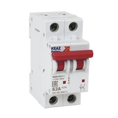 КЭАЗ OptiDin ВМ63Р Выключатель нагрузки 2P 40A   AC (BM63P-240-УХЛ3), 103893