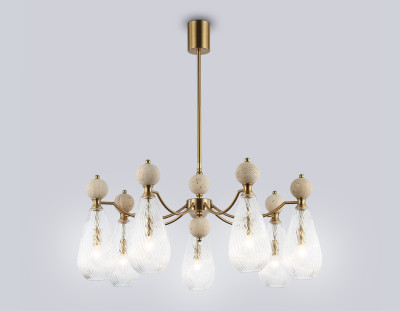 Потолочный светильник с травертином E14*7, AMBRELLA LIGHT, LH53287