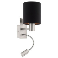 96483 Бра PASTERI cо светод. подсветкой для чтения, 1х40W (E27), 1х3,5W (LED), L150, H380, A195, ста