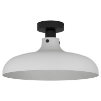 43842 Подвесной потолочный светильник (люстра) MATLOCK, 1Х40W, E27, H210, ?380, сталь, серый, черный