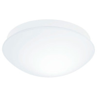 97531 Светодиод. потол. светильник BARI-M с датчиком дв-я, 1х20W (E27) ?275, H110, IP44, пластик, бе