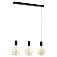 98662 Подвес POZUETA, 3х40W (E27), ?840, B65, H1100, сталь, черный