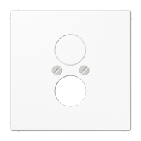 Крышка для 2-х гнезд (разъемов для громкоговорителей); белая, LS962WW