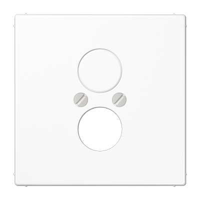 Крышка для 2-х гнезд (разъемов для громкоговорителей); белая, LS962WW