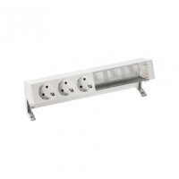 Simon 400 Белый Настольный розеточный блок, 3x2P+E, 3 пустых модуля, 42603000-130