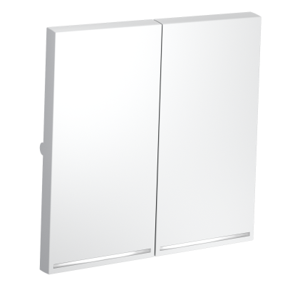 Клавиши для выключателя/переключателя двухклавишного с подсветкой, S70 (белый матовый), VLS000402