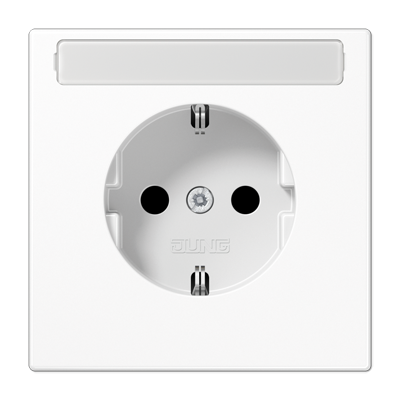 Штепсельная розетка SCHUKO 16A, 250V~ с полем для надписи; белая, LS1520NAWW