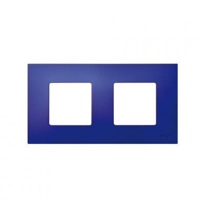 Simon Рамка-декор на 2 поста для 2700620-03., S27Pl, Артик синий, 2700627-083