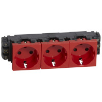 Legrand Розетка 3 х 2К+3 - Программа Mosaic - для монтажа на кабель-каналах - с винтовыми зажимами - с механической блокировкой, 077623 Legrand Розетка 3 х 2К+3 - Программа Mosaic - для монтажа на кабель-каналах - с винтовыми зажимами - с механической блокировкой, 077623