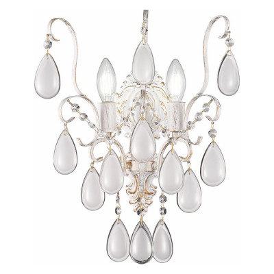 Evoluce SLE160301-02 Светильник настенный Золотистый/Белый матовый E14 2*60W