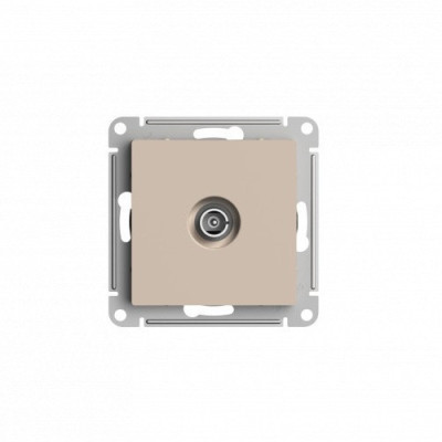 ATN001291 - ATLASDESIGN TV РОЗЕТКА оконечная 1дБ, механизм, ПЕСОЧНЫЙ, Systeme Electric