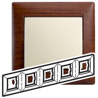 Legrand Рамка 5 постов - Legrand Valena - тонированное дерево, 770315