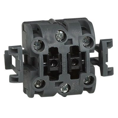 Legrand Переключатель двухклавишный - 16 AX - 250 В~ - Oteo - Белый, 086120