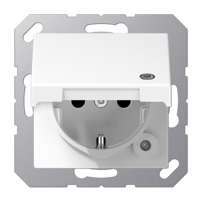 SCHUKO® розетка с крышкой, A1520BFKLKOWW
