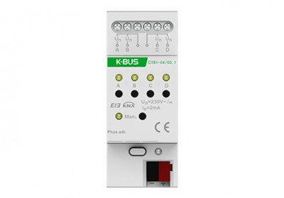 GVS KNX CTBI-04/00.1 Бинарный вход, 4-канал.